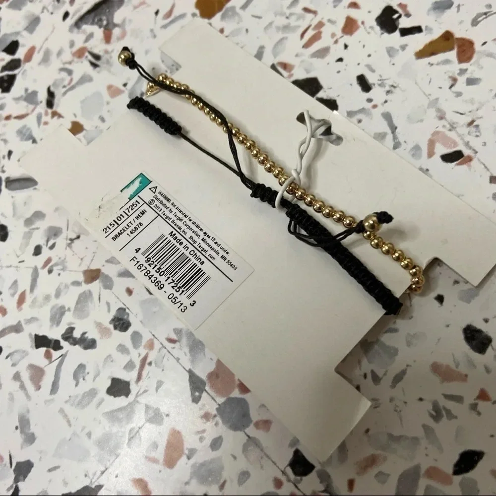 NWT SET OF TWO HEART WINGS JEWELED BRACELET SET